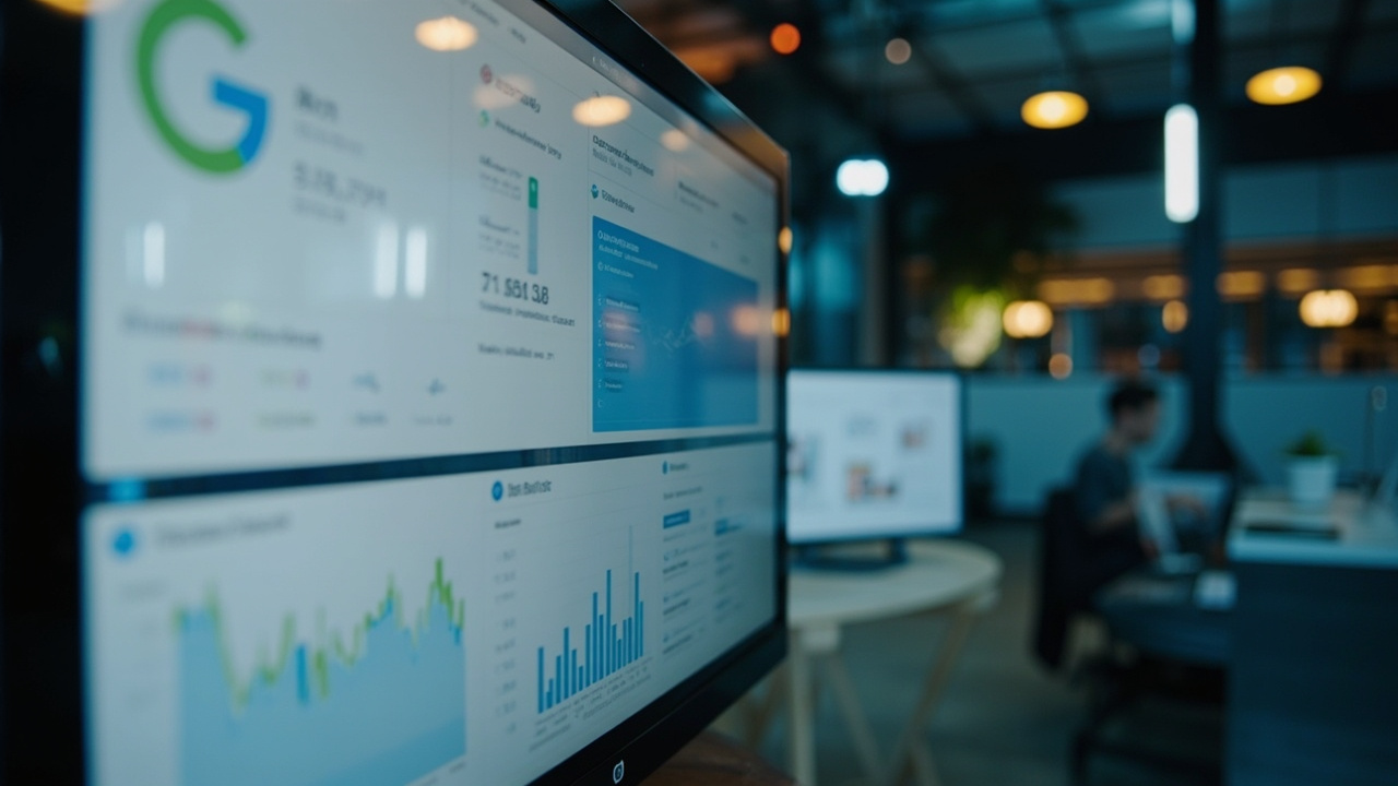 Google Ads and search engine marketing campaign dashboard